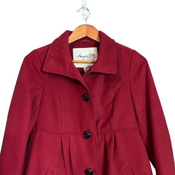 American Rag red button up coat. Size small - Picture 2 of 10